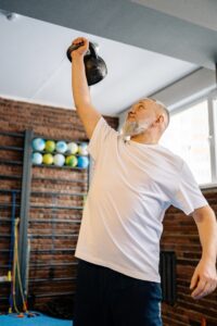 Kettlebell clean and press
